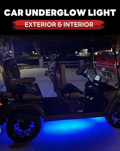 12V Led Light Strip 12.7" Waterproof Blue Led Light Strips for Car Golf Cart Motorcycles Truck Boat Led Strip Lights,Pack of 4 in Saudi Arabia
