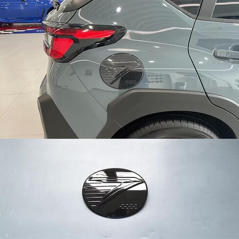 غطاء خزان الوقود على الطراز الرياضي غطاء الزيت غطاء الغاز الكسوة لسوبارو Crosstrek 2024 2025 (نمط ألياف الكربون) in Saudi Arabia