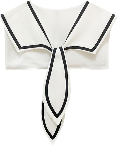 Sailor Collar for Women Top Fake Collars Cute False Collar Lady Fashion Shawl for Girl in Saudi Arabia
