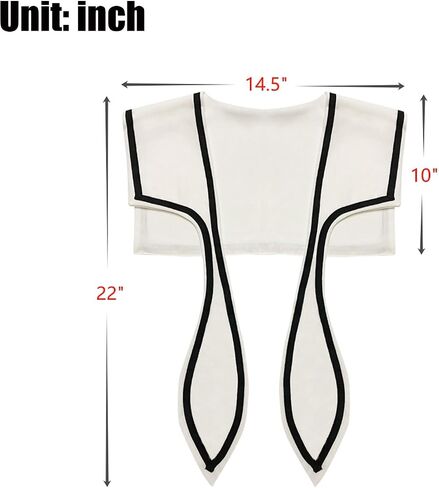 Sailor Collar for Women Top Fake Collars Cute False Collar Lady Fashion Shawl for Girl in Saudi Arabia