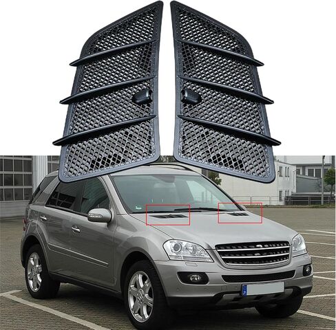 غطاء شبكة تنفيس الهواء متوافق مع مرسيدس W164 ML350 ML450 ML550 ML63 AMG GL320 GL350 GL450 GL550 Class 2008-2011 يسار يمين استبدال 1648804305 1648804405 in Kuwait