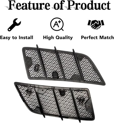 غطاء شبكة تنفيس الهواء متوافق مع مرسيدس W164 ML350 ML450 ML550 ML63 AMG GL320 GL350 GL450 GL550 Class 2008-2011 يسار يمين استبدال 1648804305 1648804405 in Kuwait