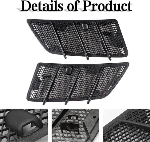 غطاء شبكة تنفيس الهواء متوافق مع مرسيدس W164 ML350 ML450 ML550 ML63 AMG GL320 GL350 GL450 GL550 Class 2008-2011 يسار يمين استبدال 1648804305 1648804405 in Kuwait