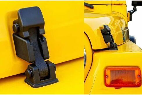 غطاء محرك السيارة قفل مزلاج الصيد ل 2007-2018 جيب رانجلر JK و 1997-2006 جيب رانجلر TJ in Kuwait