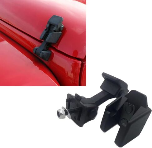 غطاء محرك السيارة قفل مزلاج الصيد ل 2007-2018 جيب رانجلر JK و 1997-2006 جيب رانجلر TJ in Kuwait