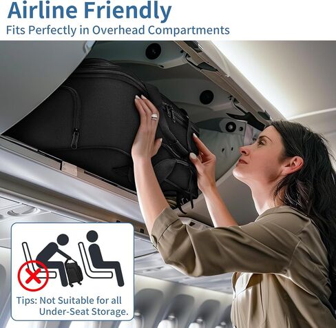 حقيبة كمبيوتر محمول دوارة للنساء من YOREPEK، حقيبة دوارة مقاس 15.6 بوصة مع 4 عجلات دوارة ومقبض تلسكوبي، حقيبة كمبيوتر محمول دوارة مقاومة للماء للعمل/السفر/الأعمال، أسود، in Kuwait