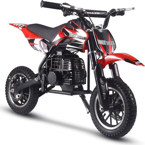 دراجة ترابية للأطفال تعمل بالغاز ثنائية الأشواط 50cc DB-01 من MotoTec باللون الأحمر in Saudi Arabia