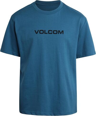تي شيرت Volcom للأولاد - تي شيرت قطني أساسي للأطفال بأكمام قصيرة - تي شيرت كلاسيكي برسومات بياقة دائرية للأولاد (8-16) in Kuwait