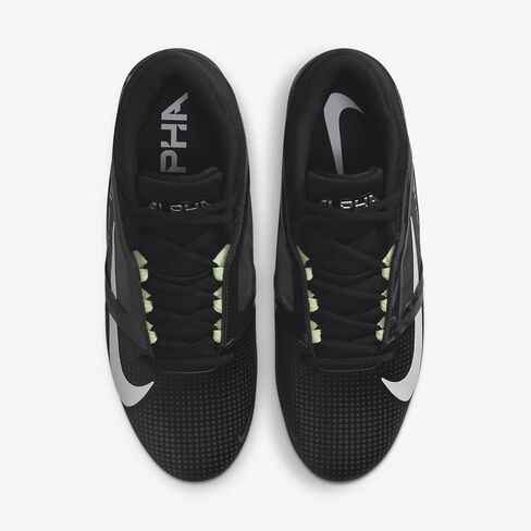 Nike Alpha Menace 4 Pro Football Cleats (FD7037-001, Black/Light Smoke Grey/White) in Saudi Arabia