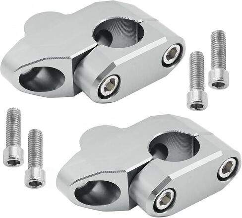 7/8" 22 mm Titanium Motorcycle Handlebar Risers Universal ATV Dirt Bike Handle Bars with Mount Clamp Replacement for Honda Replacement for Kawasaki Replacement for Suzuki Yamaha in Saudi Arabia