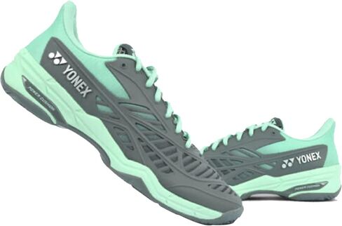 YONEX Power Cushion Cascade Drive Badminton Court Shoe (Gray/Pale Green) (6.0) in Saudi Arabia