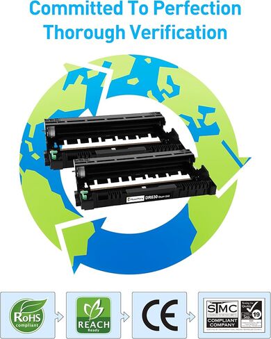 وحدة الطبل المتوافقة (وليس الحبر) بديلة لـ Brother DR630 DR 630 لتتوافق مع DCP-L2520DW DCP-L2540DW HL-L2300D HL-L2305W HL-L2320D HL-L2340DW HL-L2380DW HL-L2680W (عبوتان) in Saudi Arabia