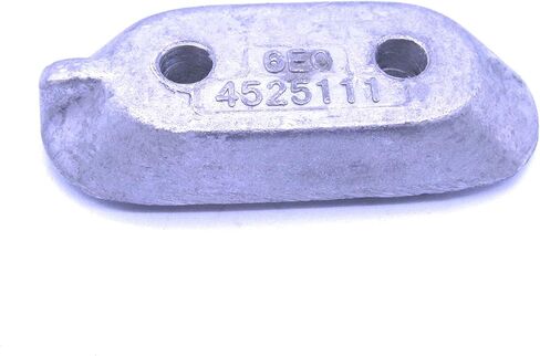 Boat Motor 65W-45251-00 6E0-45251-11 6E0-45251-12 Lower Unit Gearbox Anode for Yamaha 4HP 6HP 8HP 9.9HP 15HP Outboard Engine, Zinc Alloy in Saudi Arabia