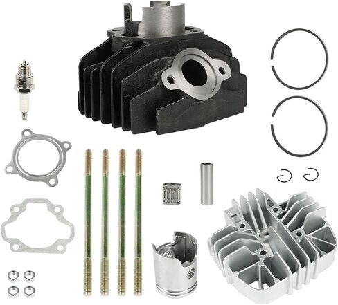 labwork Cylinder Piston Ring Top End Gasket Kit Bore 47mm Replacement for Yamaha PW80 Y-Zinger Yzinger 1983-2006 21W-11111-00-00D 1W7-11181-00-00 in Saudi Arabia