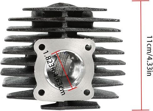 labwork Cylinder Piston Ring Top End Gasket Kit Bore 47mm Replacement for Yamaha PW80 Y-Zinger Yzinger 1983-2006 21W-11111-00-00D 1W7-11181-00-00 in Saudi Arabia
