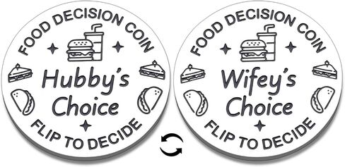 Gifts for Him Her Gifts for Boyfriend from Girlfriend Anniversary Couple Gifts for Men Women Date Night Ideas Husband Birthday Gifts from Wife Food Decision Coin Christmas Stocking Stuffer Valentines in Saudi Arabia