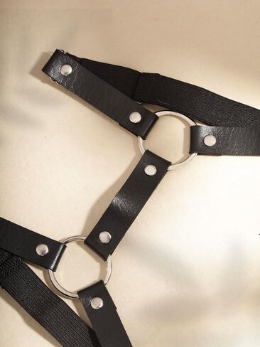 Sacina Black PU Leather Garters, Goth Accessories, Punk Accessories, Alt Accessories, Christmas Accessories Gift for Women in Saudi Arabia