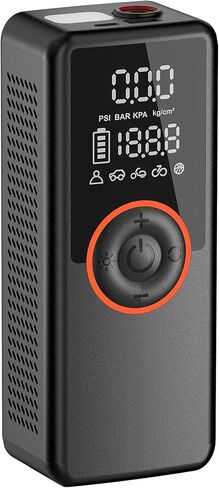Tire Inflator Portable Air Compressor, Air Pump for Car Tires, 3X Faster Inflation, 150PSI,Cordless Portable Tire Inflator with Gauge for Car, Motorcycle, Bike, Ball, and More in Saudi Arabia