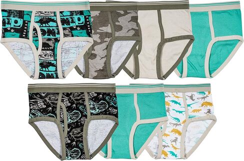 مجموعة سراويل داخلية ملونة من القطن الناعم للأولاد من Trimfit مكونة من 7 ملابس داخلية للأطفال in Kuwait