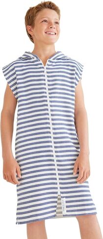 SAMMIMIS Kid’s Beach Towel with Hood, Pullover - Sleeveless Wearable Swim Cover Up That is a Light, Quick Dry Towel & Hoodie in One in Saudi Arabia