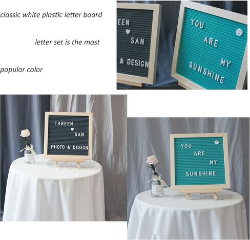 Board Letters Characters Letter Set for Changeable Felt Letter Board Letters, Including Numbers, Symbols for Sign Message Board White Plastic 3 Sets/510Pcs (white) in Saudi Arabia