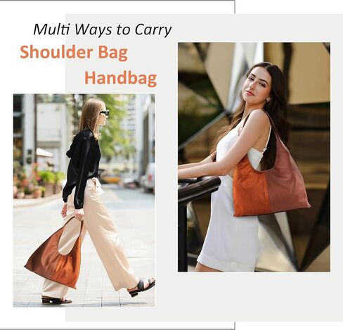 Viva Terry Large Slouchy Bag Oversized Slouchy Bags for Women Hobo Handbags with Soft Suede and Vegan Leather in Saudi Arabia