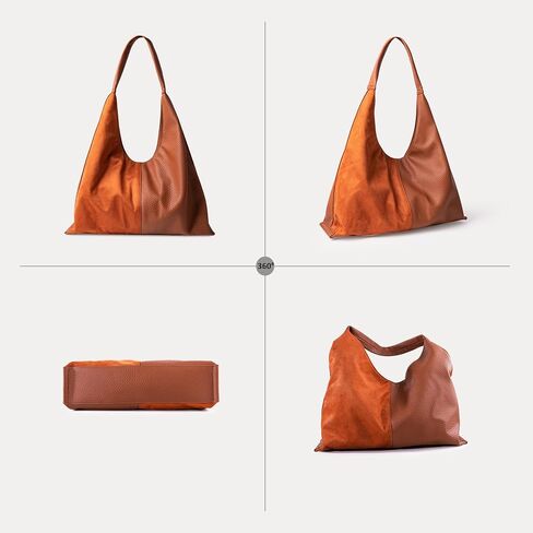 Viva Terry Large Slouchy Bag Oversized Slouchy Bags for Women Hobo Handbags with Soft Suede and Vegan Leather in Saudi Arabia