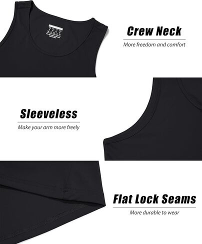 KEFITEVD Men's UPF 50+ Tank Top Sleeveless Workout Swim Shirts Quick Dry Muscle Shirt for Bodybuilding Gym Beach in Saudi Arabia