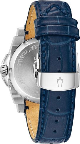 Bulova Men's Icon High Precisionist Quartz Chronograph Diamond Watch, 100m Water Resistant, Continous Sweeping Secondhand in Saudi Arabia
