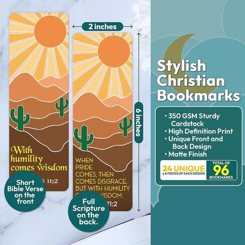 مجموعة الإشارات المرجعية المسيحية، 96 قطعة من الإشارات المرجعية لآية الكتاب المقدس، والإشارات المرجعية الدينية، وهدايا القراءة المرجعية للكتاب المقدس، والإشارات المرجعية للكتاب المقدس للنساء، والإشارات المرجعية للرجال، وعلامات الكتب للأناجيل (طازجة 1) in Kuwait