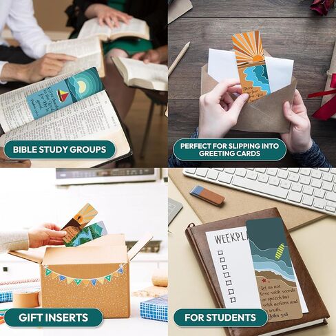 مجموعة الإشارات المرجعية المسيحية، 96 قطعة من الإشارات المرجعية لآية الكتاب المقدس، والإشارات المرجعية الدينية، وهدايا القراءة المرجعية للكتاب المقدس، والإشارات المرجعية للكتاب المقدس للنساء، والإشارات المرجعية للرجال، وعلامات الكتب للأناجيل (طازجة 1) in Kuwait