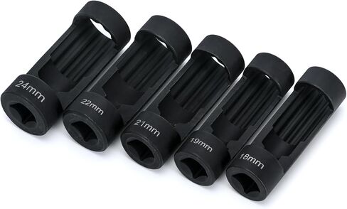 5 قطعة تعليق تبختر الجوز المقبس أداة مجموعة 18 مللي متر 19 مللي متر 21 مللي متر 22 مللي متر 24 مللي متر مع 12 نقطة 1/2 "محرك in Kuwait