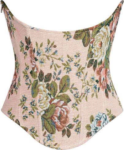 Scarlet Darkness Renaissance Corset for Women Vintage Floral Underbust Corset Bustier Top in Saudi Arabia