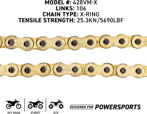 سلسلة NICHE Gold 428 X-Ring 106 وصلات مع رابط رئيسي متصل in Kuwait