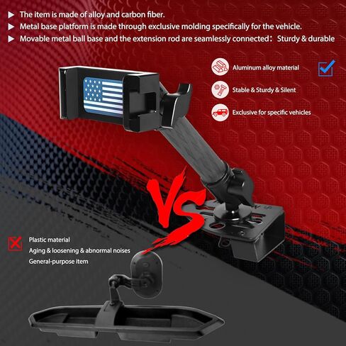 2023 Wrangler JL Gladiator Dash Phone Mount حامل هاتف لـ 2018-2023 J eep Wrangler JL (NOT 4xe) & 2020-2023 Gladiator Metal Dash Platform Phone Mount 2023 Wrangler حامل الهاتف الخلوي - جانب السائق in Kuwait
