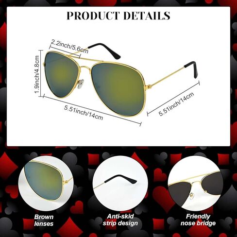 مجموعة سترة تاجر الكازينو أقنعة قبعة ربطة القوس فيونكة شارات النظارات الشمسية سترة للبالغين لمستلزمات فستان الحفلات في لاس فيغاس كاسنيو in Kuwait