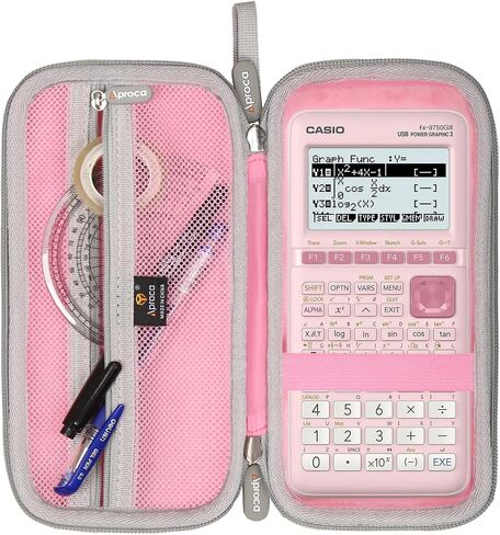 Aproca Pink Hard Storage Portable Case, for Casio fx-9750GIII, Standard Graphing Calculator in Saudi Arabia