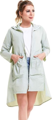 Women Sun Protection Clothing Long Sleeve Shirt Sun Hoodie Summer Lightweight Jacket in Saudi Arabia