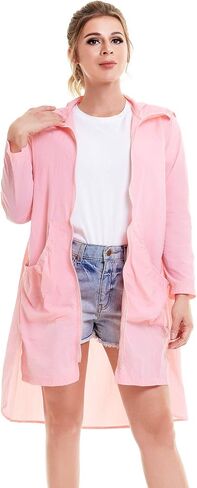 Women Sun Protection Clothing Long Sleeve Shirt Sun Hoodie Summer Lightweight Jacket in Saudi Arabia