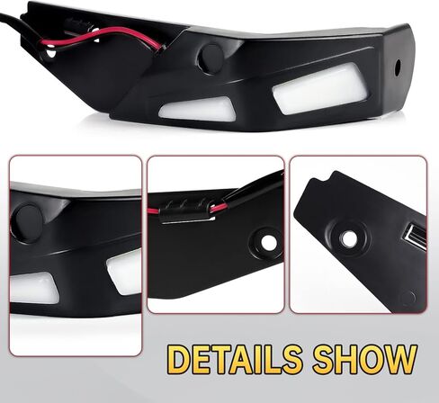 Handguards Protector Wind Deflector Compatible with Can-Am Ryker All Models Accessories Replace #219400894 Plastic Hand Guards Air Deflector Kit (Black) in Saudi Arabia