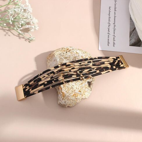 Leather Bracelets For Women Bohemia Wrap Multi-Layer Elegance Bracelet Boho Bangle Western Jewelry Gifts for Women Wife in Saudi Arabia
