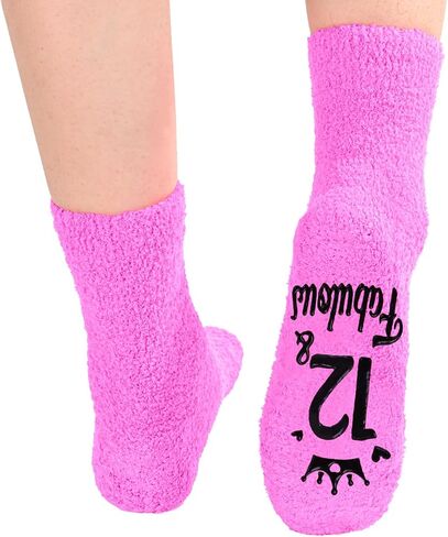 HAPPYPOP 12th Birthday Gifts Ideas for Girls - Socks for 12 Year Old Kids, Presents for 12 Year Olds, 12 Year Old Gifts for Tween Girls in Saudi Arabia