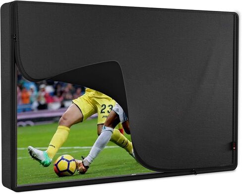 iBirdie Outdoor TV Cover 40 to 43 inch Waterproof and Weatherproof, Black | with Zipper, 39.5"W x 25"H Cover Size, 600D Thick Fabric Protector, for Outside Flat Screen TV in Kuwait
