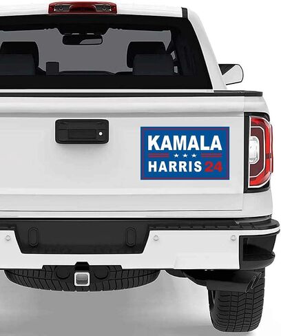 Kamala Harris 2024 President Campaign Car Magnet Bumper Magnet Truck Magnet Fridge Magnetic Laptop Decal 2PCS Size 6" x 4" in Saudi Arabia