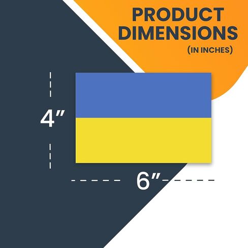 Magnet Me Up: Ukraine Ukrainian Flag Car Magnet Decal - 4x6 Inches, Heavy-Duty Automotive Magnet for Car, Truck, SUV - Show Your Ukrainian Pride with This Vibrant Auto Magnet in Saudi Arabia