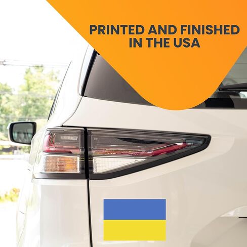 Magnet Me Up: Ukraine Ukrainian Flag Car Magnet Decal - 4x6 Inches, Heavy-Duty Automotive Magnet for Car, Truck, SUV - Show Your Ukrainian Pride with This Vibrant Auto Magnet in Saudi Arabia