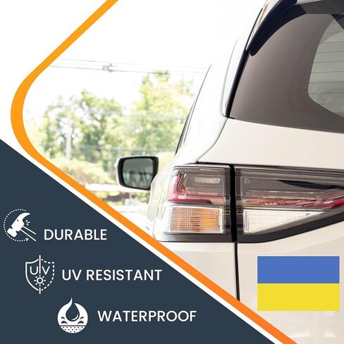 Magnet Me Up: Ukraine Ukrainian Flag Car Magnet Decal - 4x6 Inches, Heavy-Duty Automotive Magnet for Car, Truck, SUV - Show Your Ukrainian Pride with This Vibrant Auto Magnet in Saudi Arabia