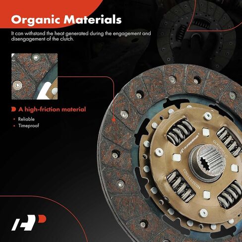 A-Premium Transmission Clutch Kit Set Compatible with Toyota Corolla 1984-1987/1989-1991, MR2 1985-1985, Paseo 1992-1999, Tercel 1991-1999 & Chevrolet Nova 1985-1988 & Geo Prizm 1989-1991 in Saudi Arabia