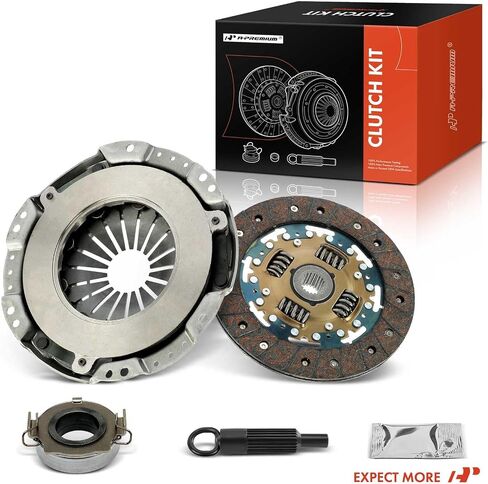 A-Premium Transmission Clutch Kit Set Compatible with Toyota Corolla 1984-1987/1989-1991, MR2 1985-1985, Paseo 1992-1999, Tercel 1991-1999 & Chevrolet Nova 1985-1988 & Geo Prizm 1989-1991 in Saudi Arabia