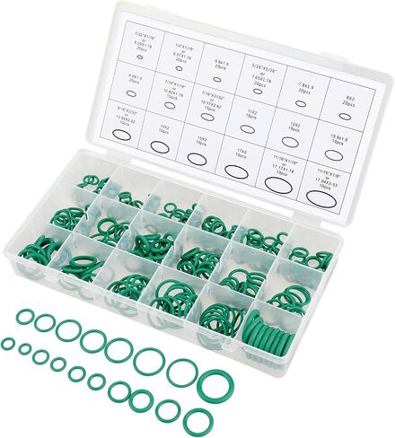 270 Pcs Car Air Conditioning Compressor Seals O-Ring Rubber Seals AC O Ring Car Air Conditioner Compressor O Rings Sealing O Rings Gasket Assortment Set for A/C Professional Plumbing Automotive(Green) in Saudi Arabia